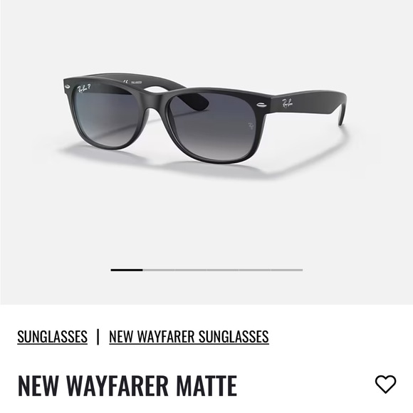 Brand new New Wayfarer Matte Black Ray-Ban sunglasses - Main Image